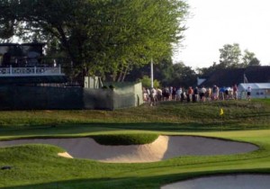 2008 View of 18th green from VIP Chalet